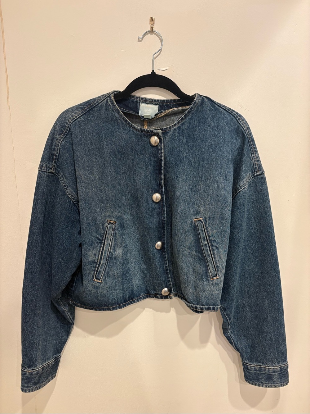H&M Blue Denim Jacket - Cute Buttons